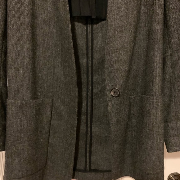 Zara Herringbone Blazer, without a lapel - Picture 9 of 12